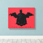 De Batman Gotham Silhouette Canvas Afdruk (Insitu (Houten vloer))
