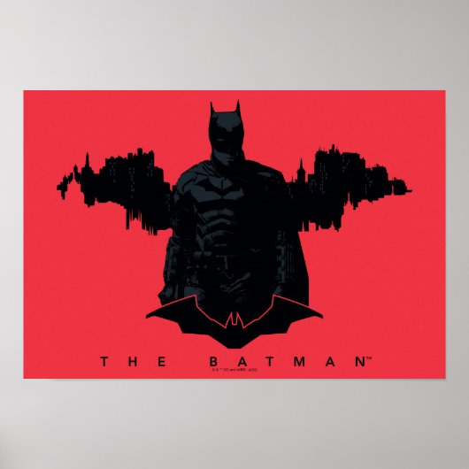 De Batman Gotham Silhouette Poster (Voorkant)