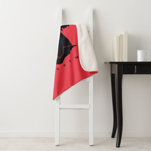 De Batman Gotham Silhouette Sherpa Deken (In situ)