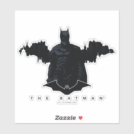 De Batman Gotham Silhouette Sticker (Vel)