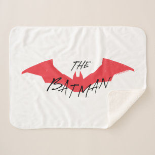 De Batman Handwrite Bat Logo Sherpa Deken