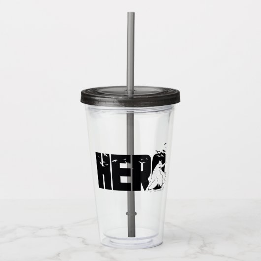 De Batman "Hero"-afbeelding Acryl Drinkbeker (Voorkant)