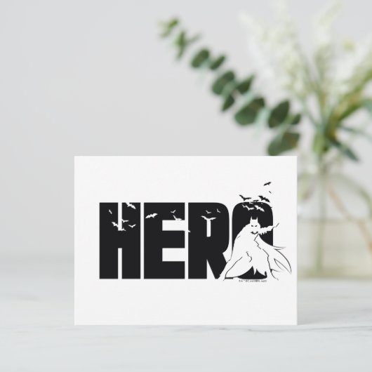 De Batman "Hero"-afbeelding Briefkaart (Staand voorkant)