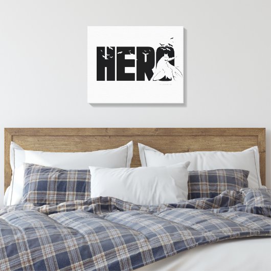 De Batman "Hero"-afbeelding Canvas Afdruk (Insitu (Slaapkamer))