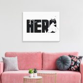 De Batman "Hero"-afbeelding Canvas Afdruk (Insitu (Woonkamer))