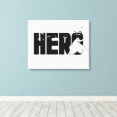 De Batman "Hero"-afbeelding Canvas Afdruk (Insitu (Houten vloer))