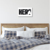 De Batman "Hero"-afbeelding Canvas Afdruk (Insitu (Slaapkamer))