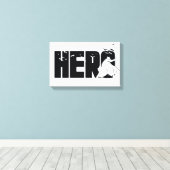 De Batman "Hero"-afbeelding Canvas Afdruk (Insitu (Houten vloer))