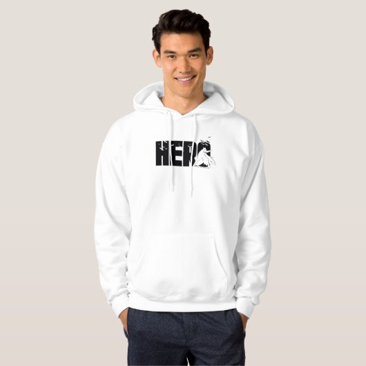 De Batman "Hero"-afbeelding Hoodie (Voorkant volledig)