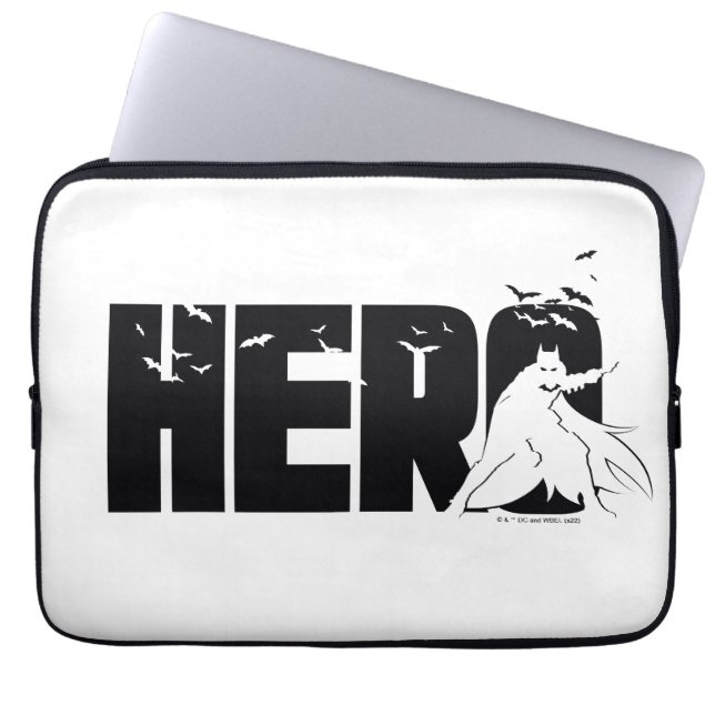 De Batman "Hero"-afbeelding Laptop Sleeve (Voorkant)