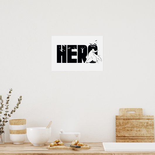 De Batman "Hero"-afbeelding Poster (Keuken)
