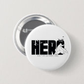 De Batman "Hero"-afbeelding Ronde Button 5,7 Cm (Voorkant /achterkant)