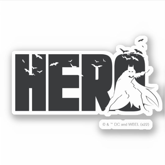 De Batman "Hero"-afbeelding Sticker (Voorkant)