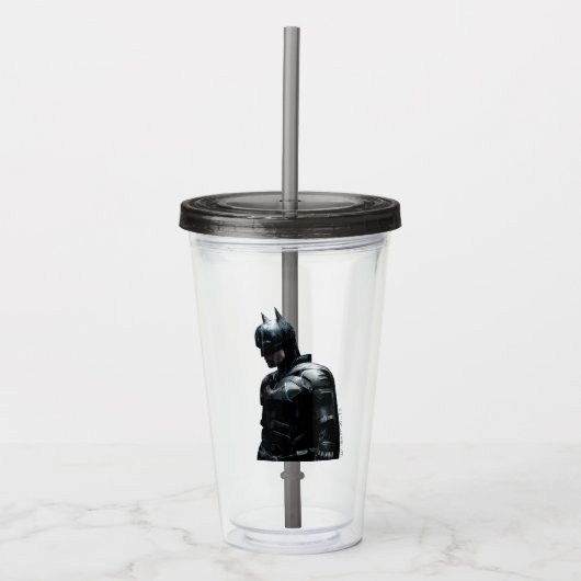 De Batman in de regen Acryl Drinkbeker (Voorkant)