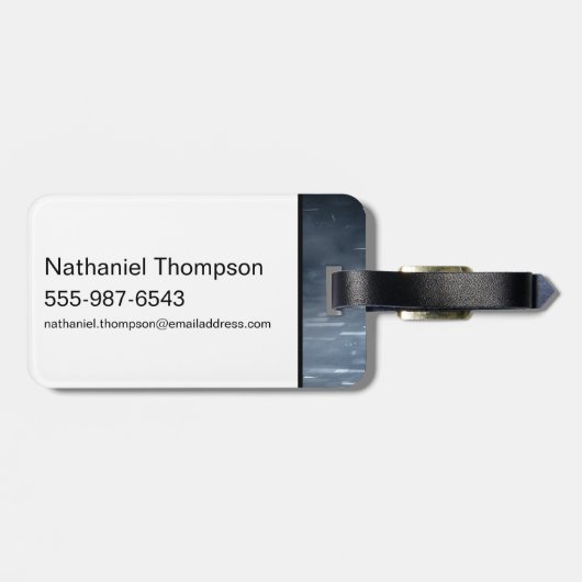 De Batman in de regen Bagagelabel (Achterkant horizontaal)