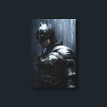De Batman in de regen Canvas Afdruk<br><div class="desc">Met Robert Pattinson als Batman | Batman staat in de regen.</div>