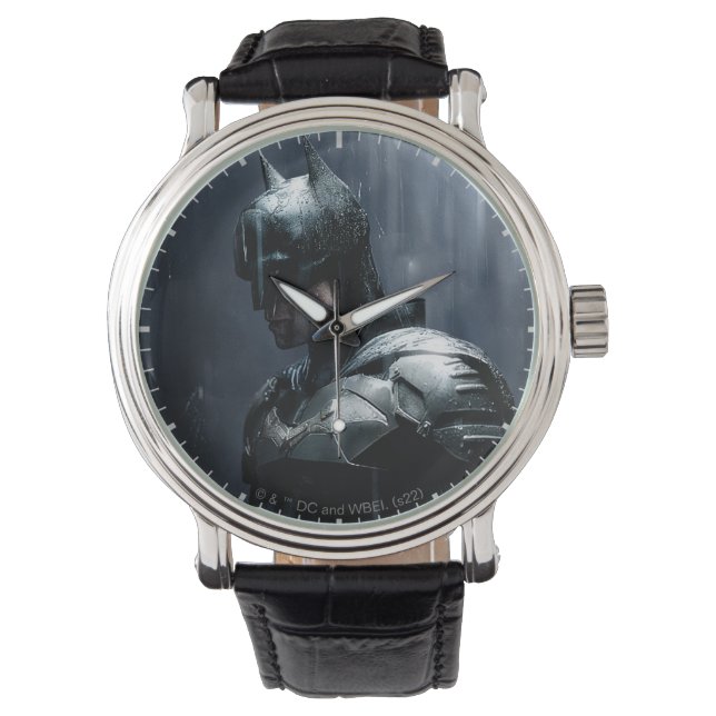 De Batman in de regen Horloge (Voorkant)