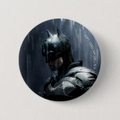De Batman in de regen Ronde Button 5,7 Cm (Voorkant)
