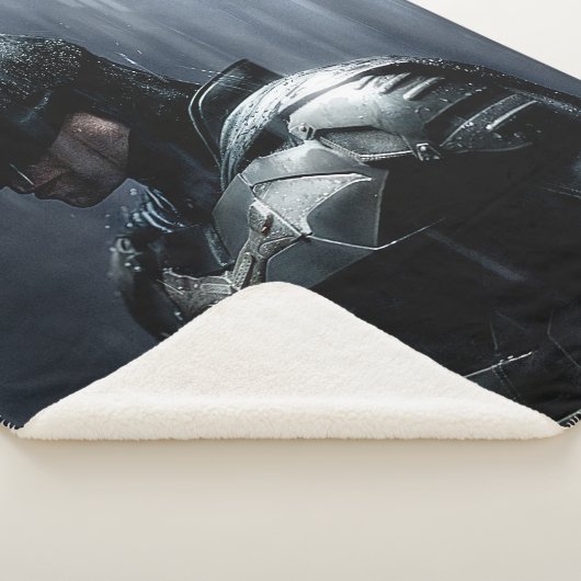 De Batman in de regen Sherpa Deken (3/4)