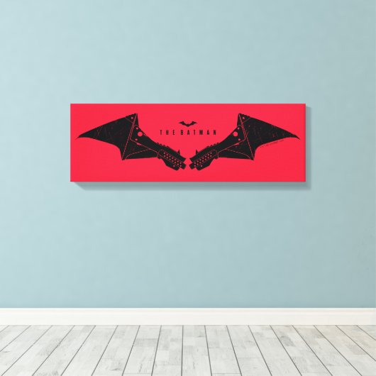 De Batman Mechanical Bat Wings Canvas Afdruk (Insitu (Houten vloer))