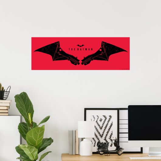 De Batman Mechanical Bat Wings Poster (Thuiskantoor)