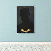 De Batman met het symbool Golden Bat Canvas Afdruk (Insitu (Houten vloer))