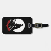 De Batman Motorcycle Silhouette Bagagelabel (Voorkant horizontaal)