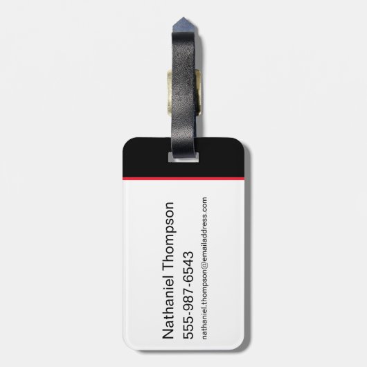 De Batman Motorcycle Silhouette Bagagelabel (Achterkant verticaal)