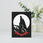 De Batman Motorcycle Silhouette Briefkaart (Staand voorkant)