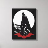 De Batman Motorcycle Silhouette Canvas Afdruk (Voorkant)