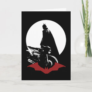 De Batman Motorcycle Silhouette Kaart