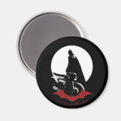 De Batman Motorcycle Silhouette Magneet (Voorkant / Achterkant)
