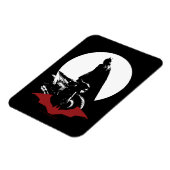 De Batman Motorcycle Silhouette Magneet (Linkerzijde)