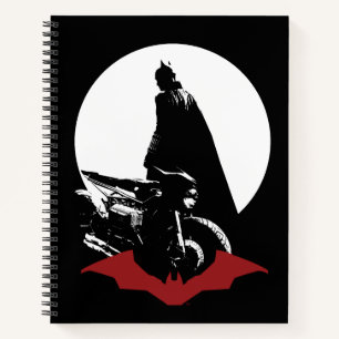 De Batman Motorcycle Silhouette Notitieboek