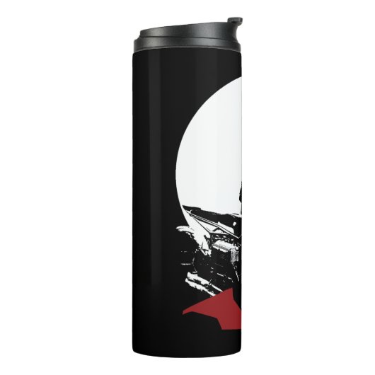 De Batman Motorcycle Silhouette Thermosbeker (Gedraaid links)