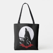 De Batman Motorcycle Silhouette Tote Bag (Achterkant)