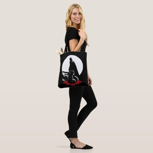De Batman Motorcycle Silhouette Tote Bag (Op model)