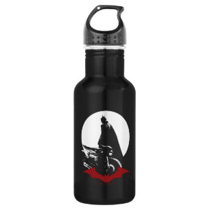 De Batman Motorcycle Silhouette Waterfles