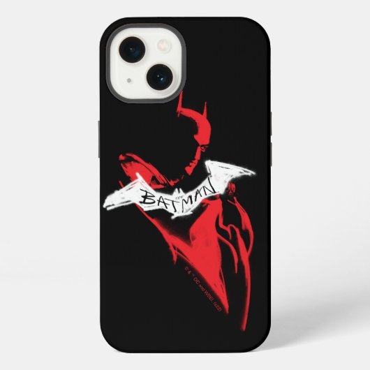 De Batman-spuitverf-omtrek iPhone Hoesje (Achterkant)