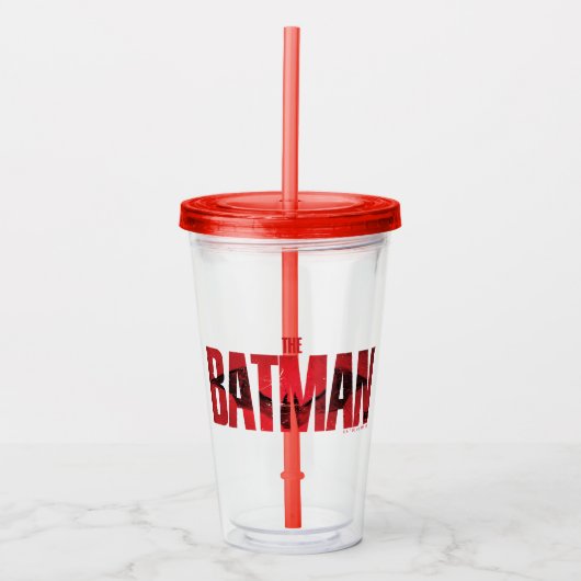 De Batman Theatrical Logo Acryl Drinkbeker (Voorkant)