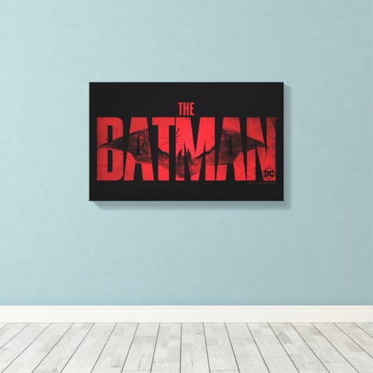 De Batman Theatrical Logo Canvas Afdruk (Insitu (Houten vloer))