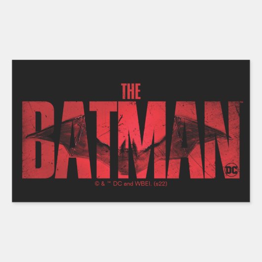 De Batman Theatrical Logo Rechthoekige Sticker (Voorkant)