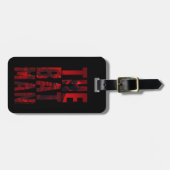 De Batman Typography Cutout Bagagelabel (Voorkant horizontaal)