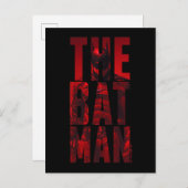 De Batman Typography Cutout Briefkaart (Voorkant / Achterkant)