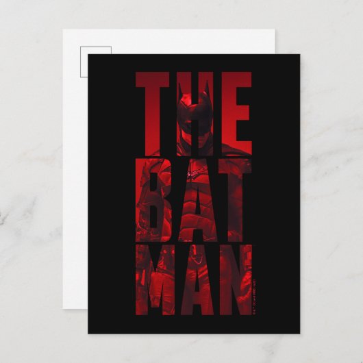 De Batman Typography Cutout Briefkaart (Voorkant / Achterkant)