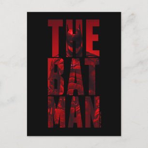 De Batman Typography Cutout Briefkaart
