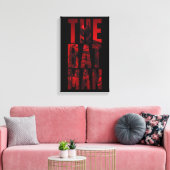 De Batman Typography Cutout Canvas Afdruk (Insitu (Woonkamer))