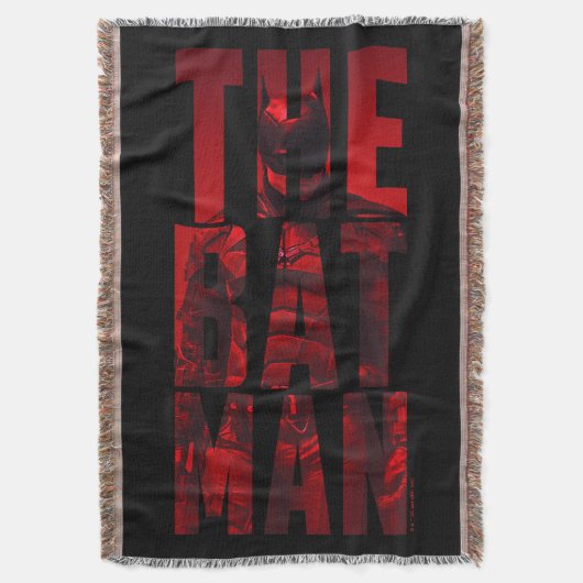 De Batman Typography Cutout Deken (Voorkant Verticaal)