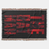 De Batman Typography Cutout Deken (Voorkant)