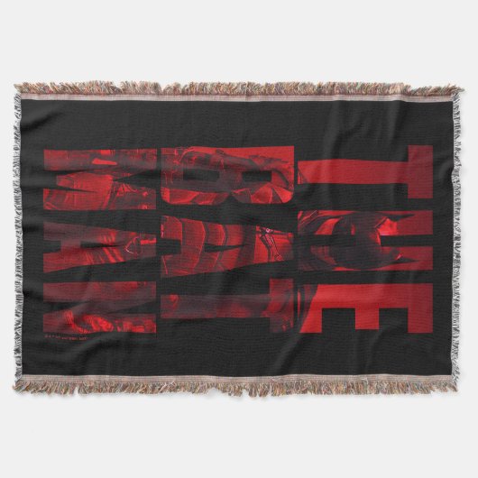 De Batman Typography Cutout Deken (Voorkant)